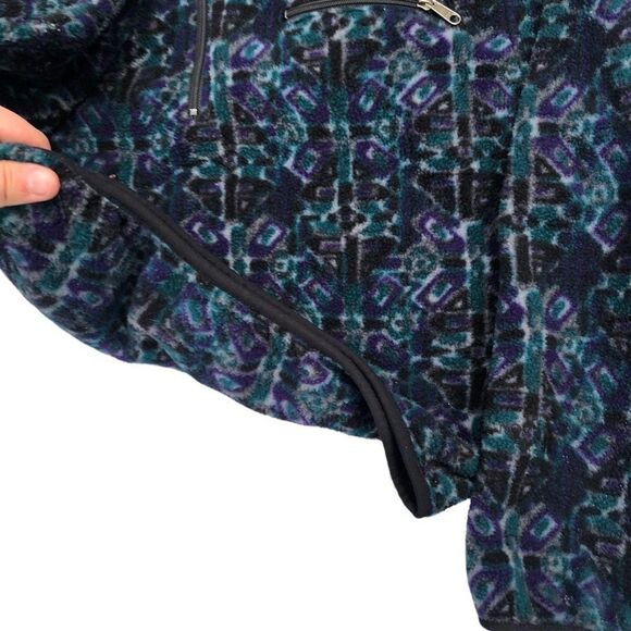 Vintage Y2K The North Face Fleece Pattern Jacket Large - Picture 11 of 16